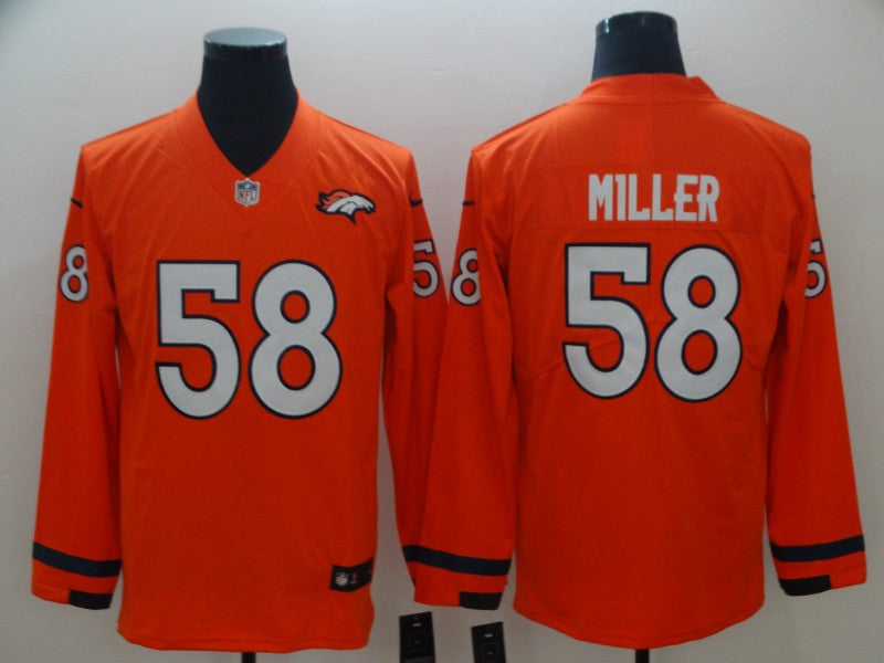 Men's Denver Broncos Von Miller #58 Orange Alternate Game Jersey