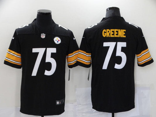 Men's Pittsburgh Steelers Joe Greene #75 Black Game Jersey