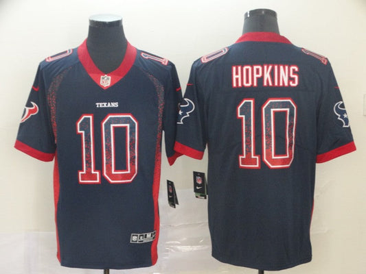 Men's Houston Texans DeAndre Hopkins #10 Navy Player Game Jersey