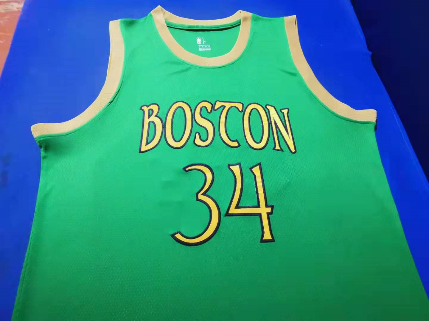 Men's Boston Celtics Paul Pierce #34 NBA Classics Authentic Jersey - Retro Green