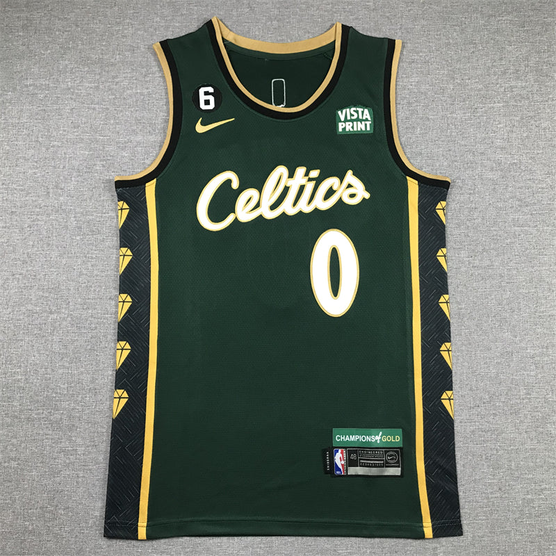 Men's Boston Celtics Jayson Tatum Nike Kelly Green 2022/23 Swingman Jersey - City Edition