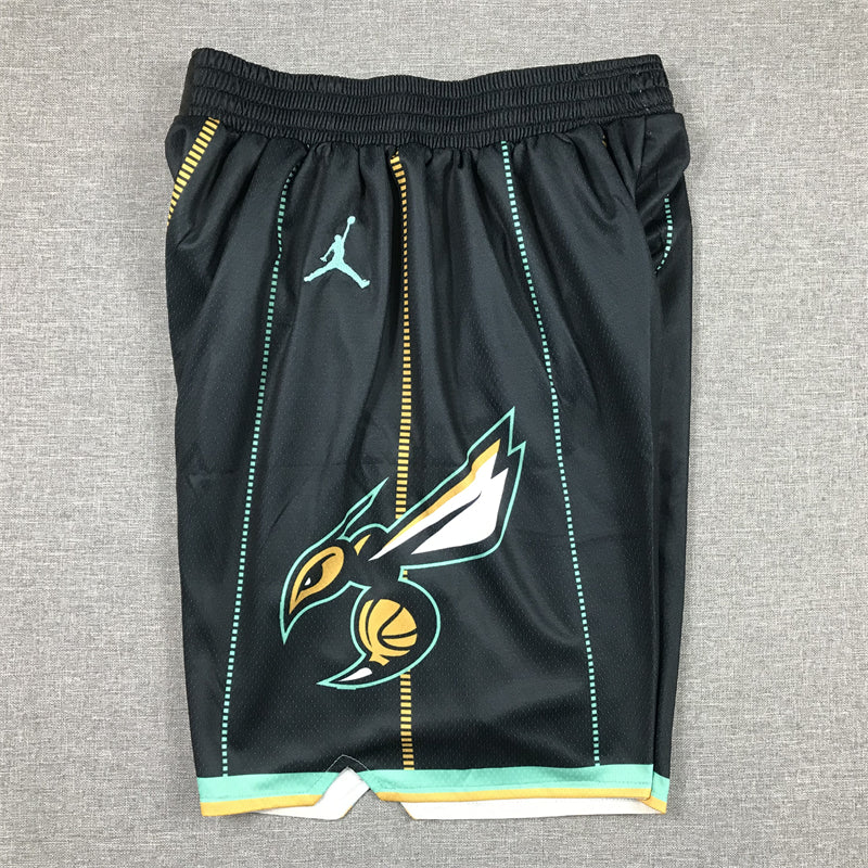 Men's Charlotte Hornets Black 2022/23 Basketball Shorts City Edition