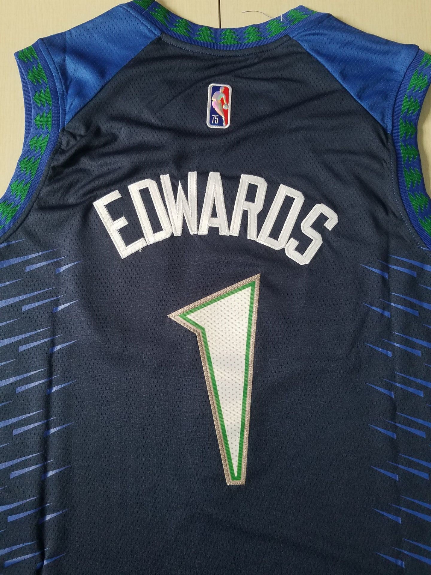 Men's Minnesota Timberwolves Anthony Edwards Blue/Navy Swingman Jersey