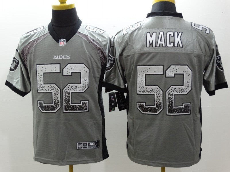 Men's Las Vegas Raiders Khalil Mack #52 Gray Game Player Jersey