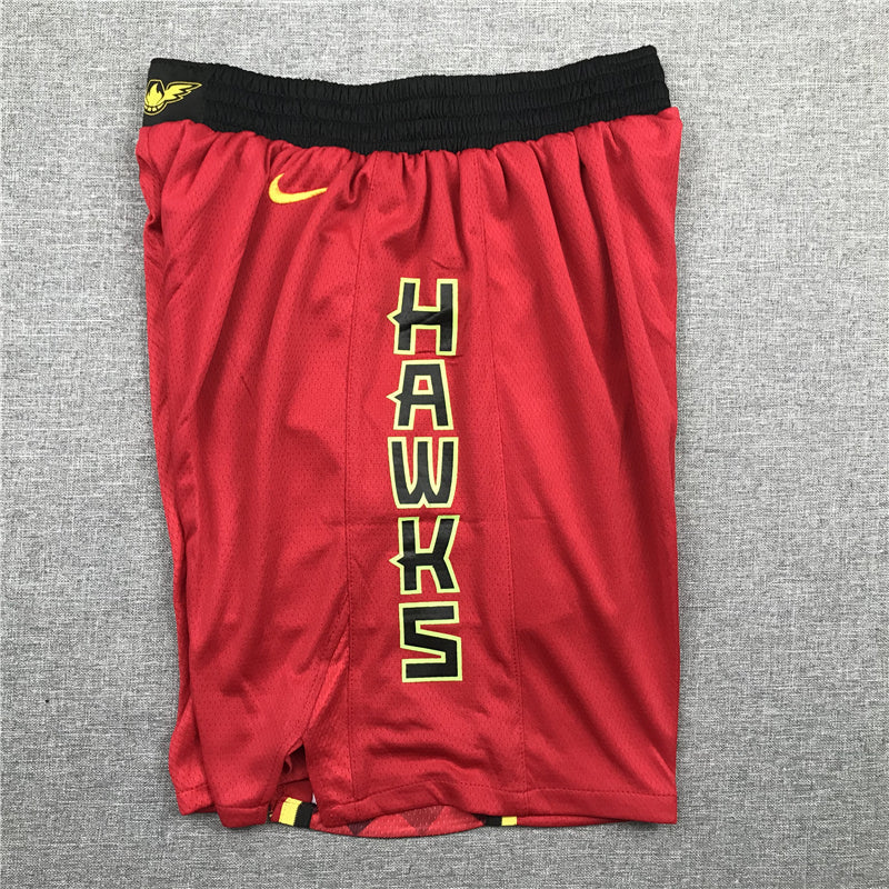 Men's Atlanta Hawks Red Basketball Retro Shorts