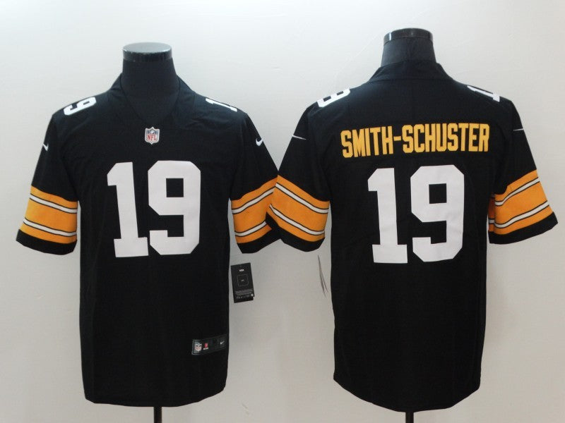 Men's Pittsburgh Steelers #19 JuJu Smith-Schuster Black Player Game Jersey