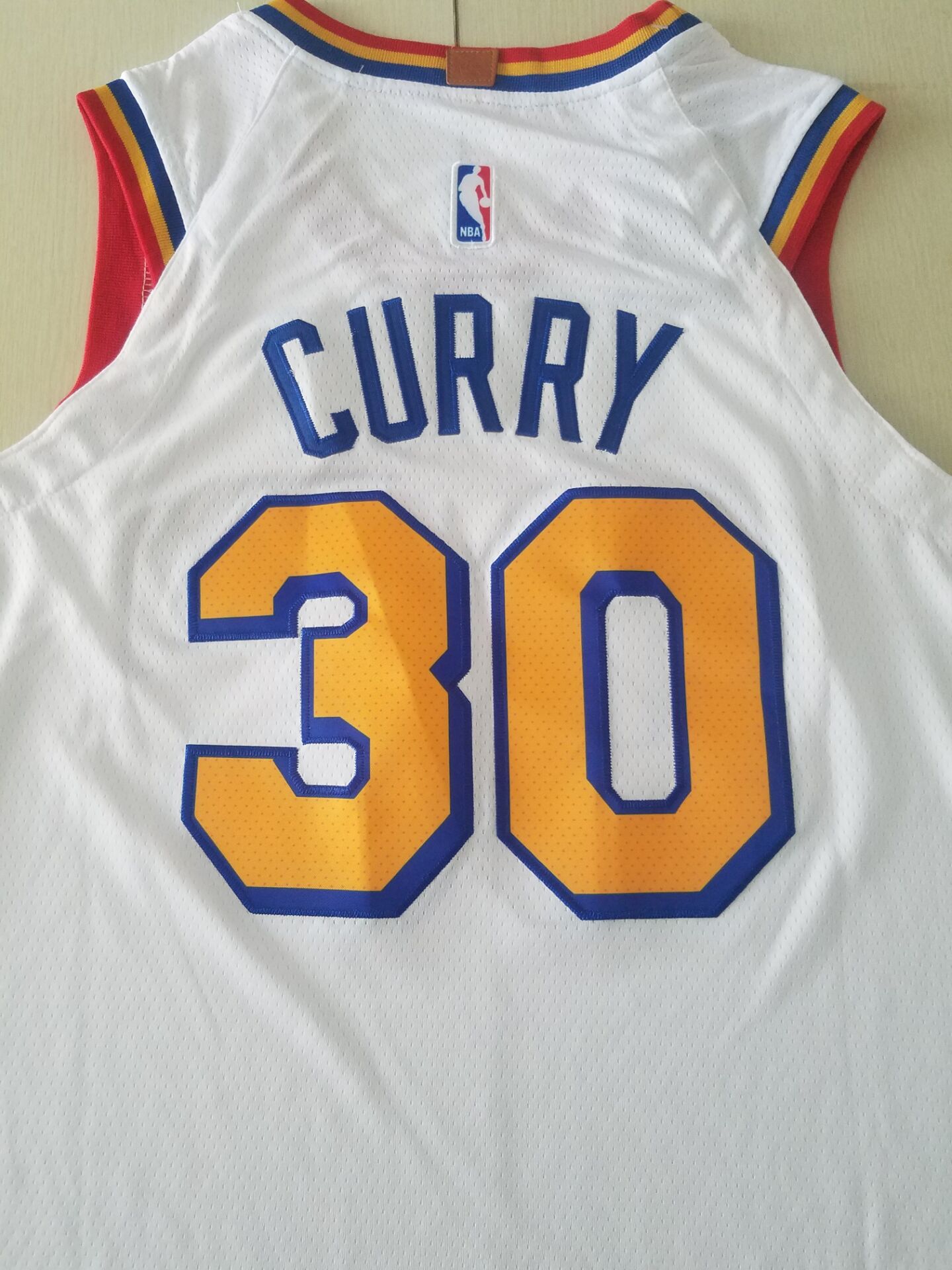 Men's Golden State Warriors Stephen Curry #30 White Classic Player Jersey