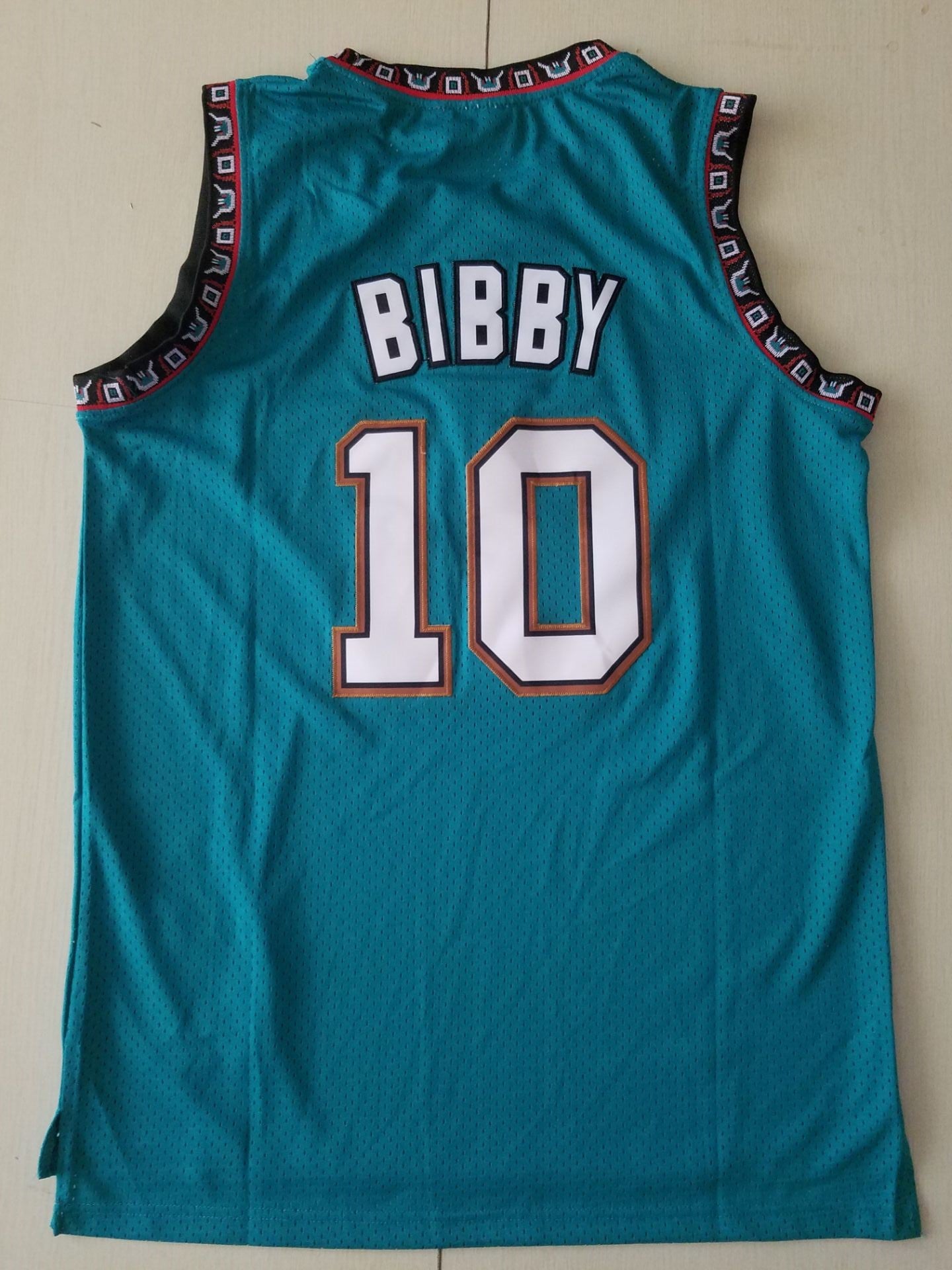 Men's Memphis Grizzlies Mike Bibby #10 Green Classics Swingman Jersey