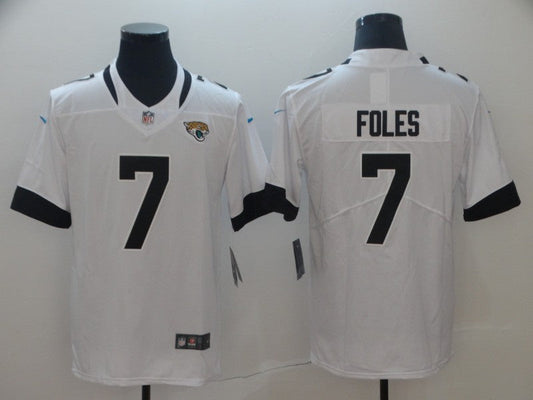 Men's Jacksonville Jaguars Nick Foles #7 White Game Jersey