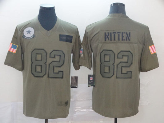 Men's Dallas Cowboys Jason Witten #82 Brown Player Game Jersey