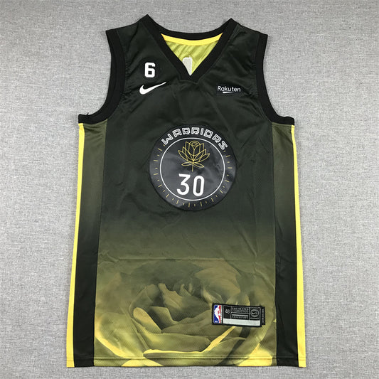 Men's Golden State Warriors Stephen Curry #30 Black 2022/23 Swingman Jersey - City Edition