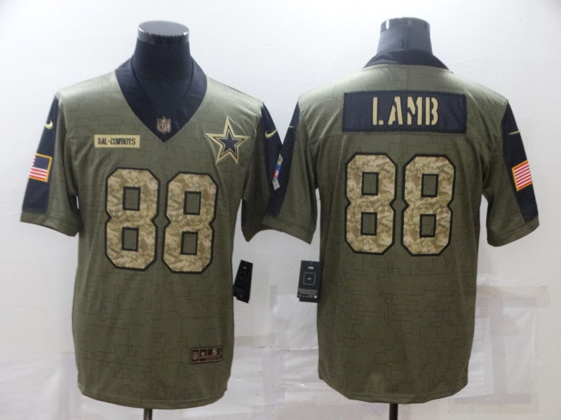 Men's Dallas Cowboys CeeDee Lamb #88 Brown Game Player Jersey