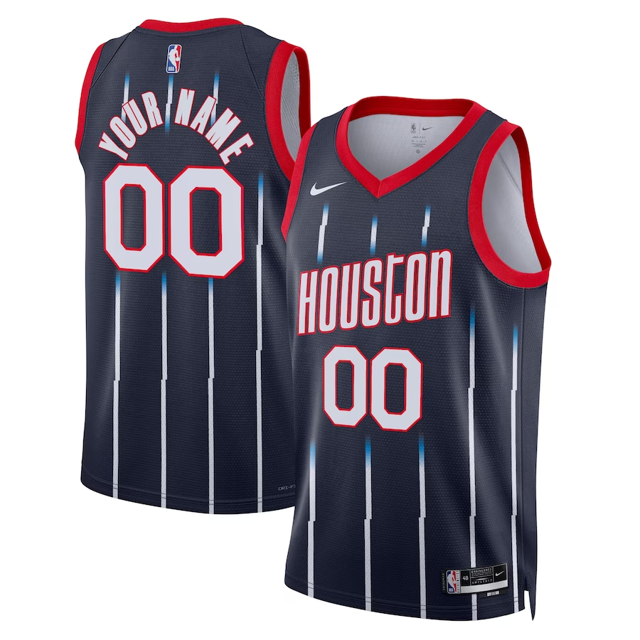 Men's Houston Rockets Navy 2022/23 Swingman Custom Jersey - City Edition