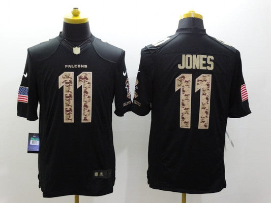 Men's Atlanta Falcons #11 Julio Jones Black Authentic Game Jersey