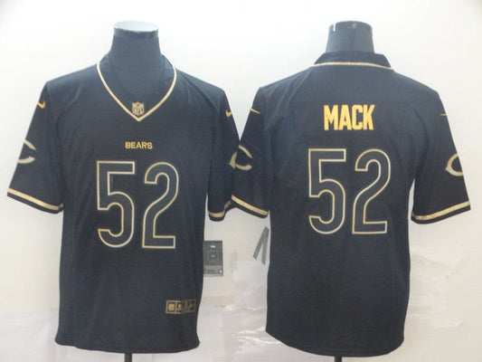 Men's Chicago Bears #52 Khalil Mack Black Team Game Jersey