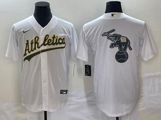 Men's Oakland Athletics White Home Replica Game Jersey