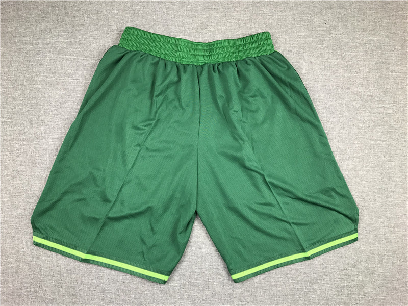 Men's Boston Celtics Green Basketball Retro Shorts