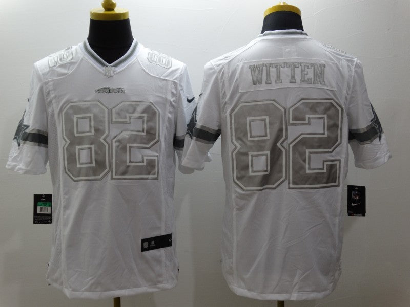 Men's Dallas Cowboys Jason Witten #82 White Player Game Jersey