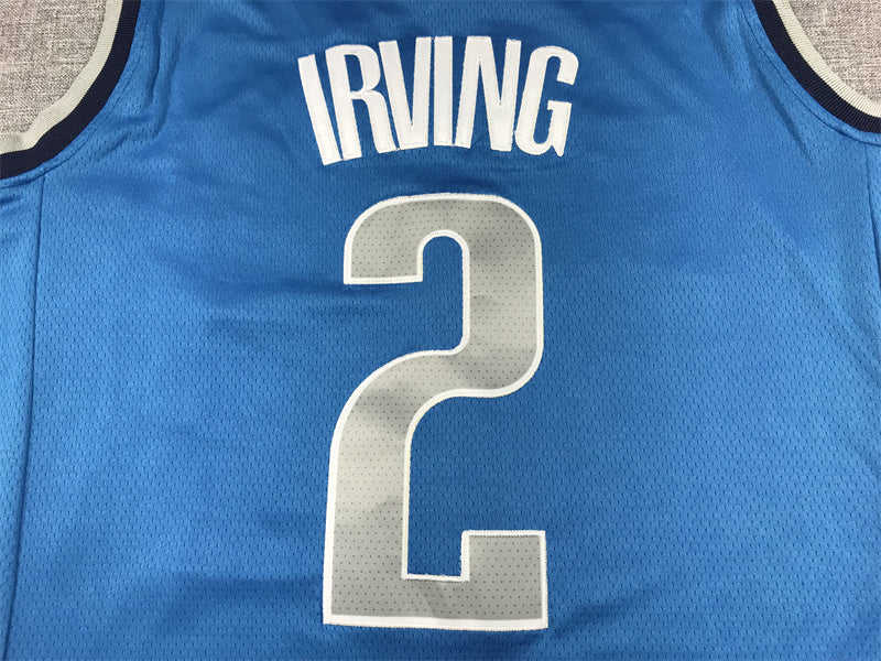 Men's Dallas Mavericks Kyrie Irving #2 Royal 2022/23 Fast Break Replica Jersey - Icon Edition