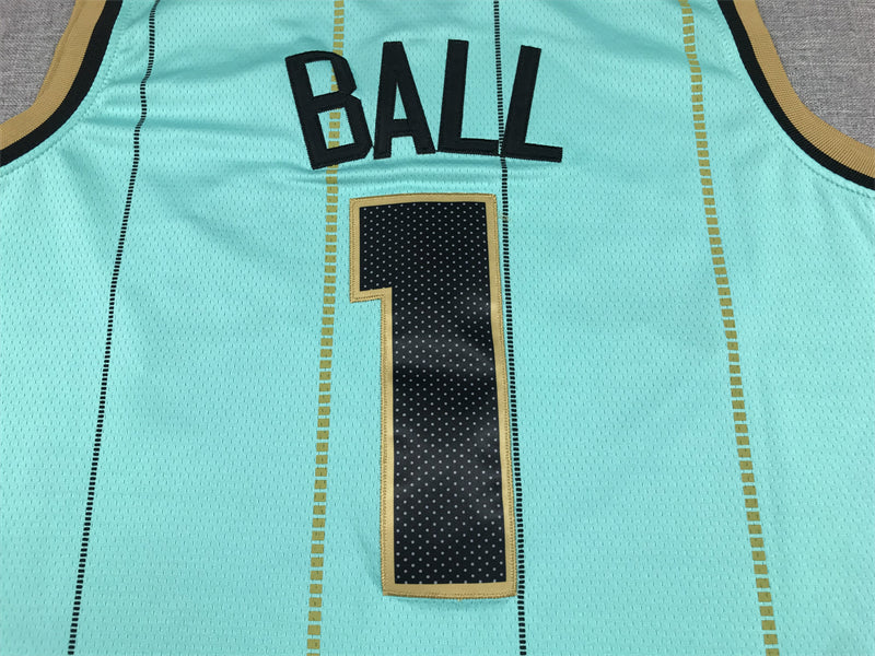 Men's Charlotte Hornets LaMelo Ball #1 Light Green 2022/23 Swingman Jersey