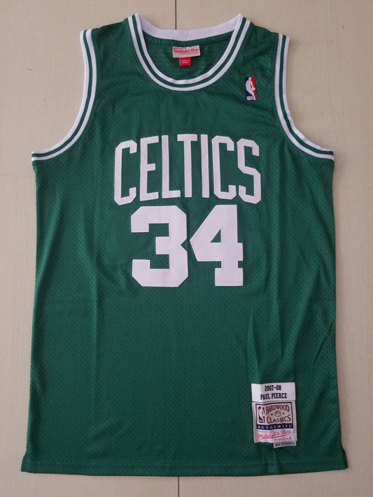 Men's Boston Celtics Paul Pierce Green 2007-08 Hardwood Classics Swingman Jersey