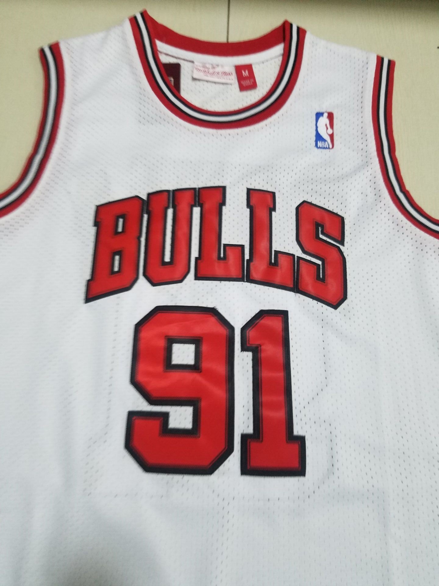 Men's Chicago Bulls Dennis Rodman 1997-98 Hardwood Classics Swingman Jersey