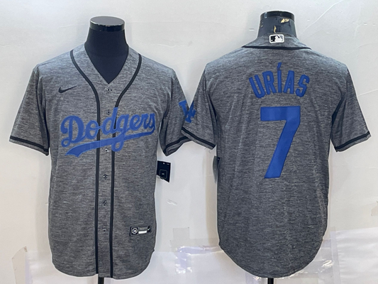 Los Angeles Dodgers Julio Urias Gray Men's Replica Player Jersey