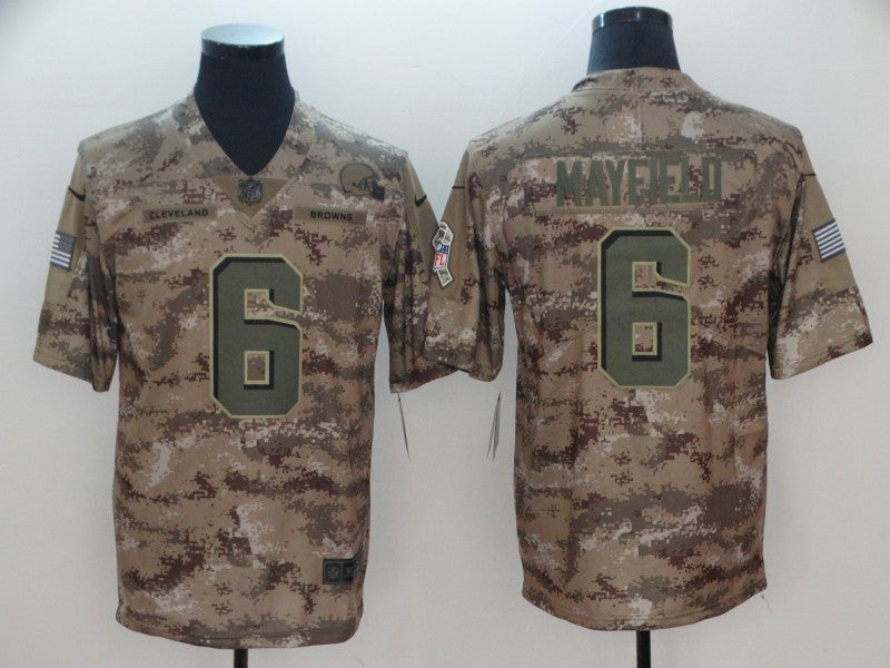 Men's Cleveland Browns Baker Mayfield Camouflage Player Legend Jersey