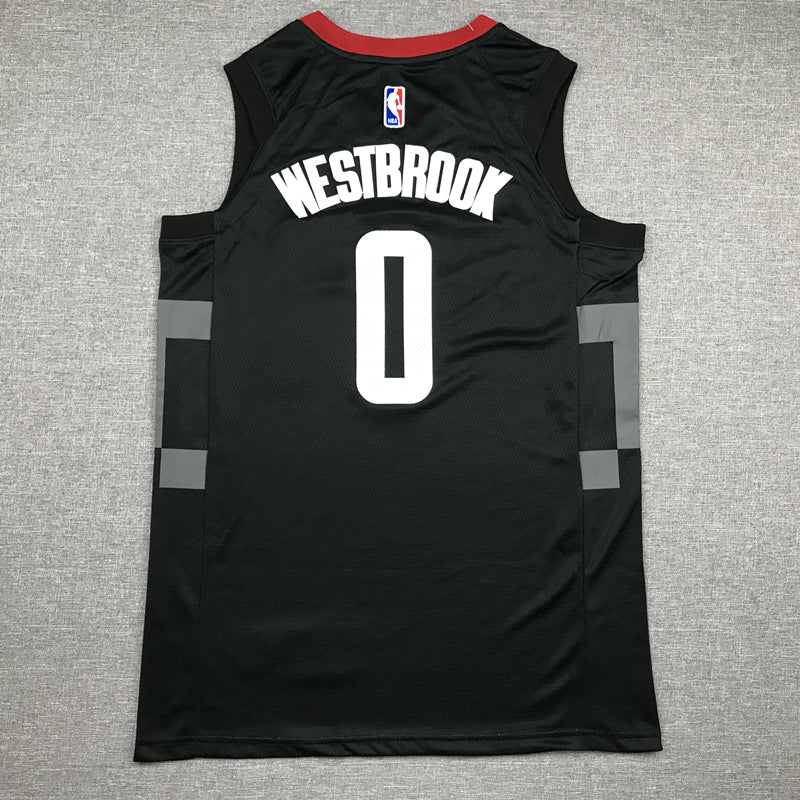 Men's Houston Rockets Russell Westbrook #0 NBA Black Classics Swingman Jersey