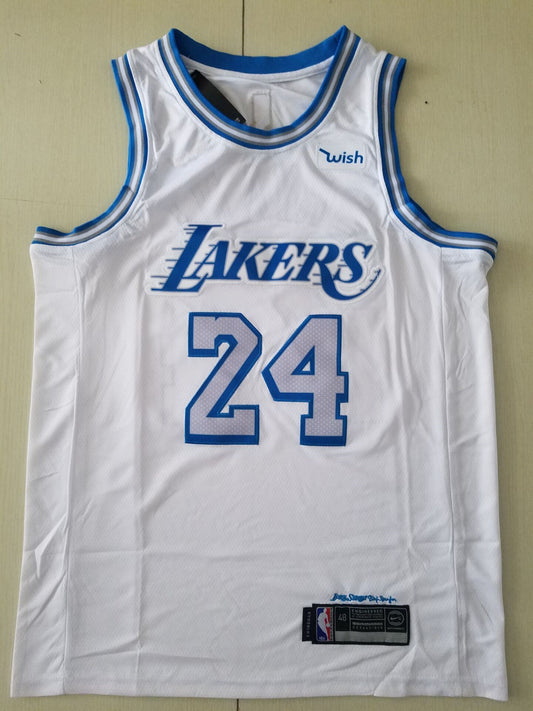 Men's Los Angeles Lakers Kobe Bryant White 2020/21 Swingman Jersey City Edition