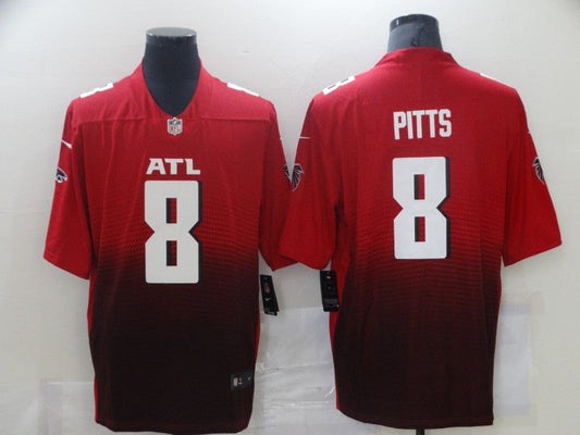 Men's Atlanta Falcons Kyle Pitts #8 Red Alternate 2 Vapor Limited Jersey