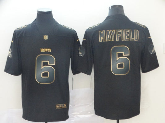 Men's Cleveland Browns Baker Mayfield Black Player Game Jersey