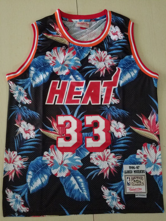 Men's Miami Heat Alonzo Mourning 1996-97 Hardwood Classics Swingman Jersey