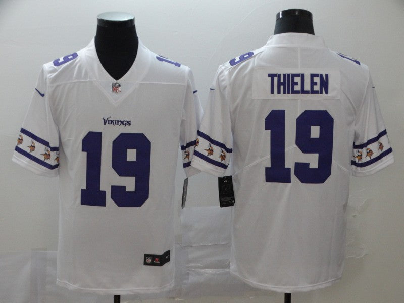 Men's Minnesota Vikings Adam Thielen #19 White Game Jersey