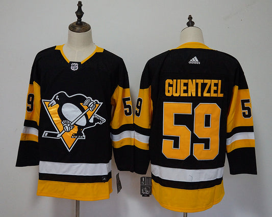 Men's Pittsburgh Penguins Jake Guentzel #59 Black Player Jersey