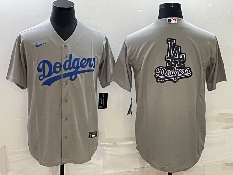 Men's Los Angeles Dodgers Gray Replica Baseball Jersey