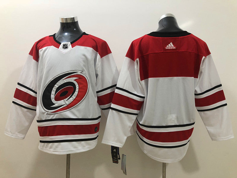 Men's Carolina Hurricanes White Breakaway Away Blank Jersey