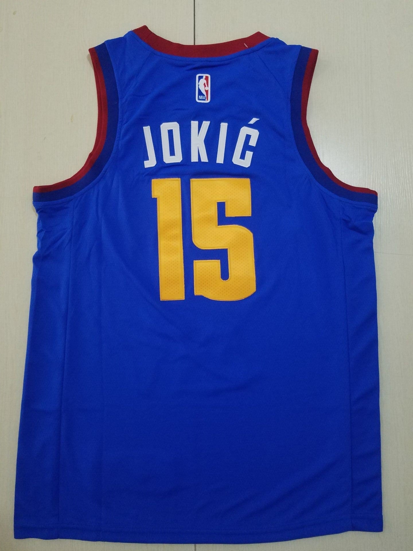 Men's Denver Nuggets Nikola Jokic #15 NBA Player Jersey - Retro Blue