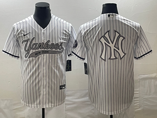 Men's New York Yankees White Player Jersey Joint Edition