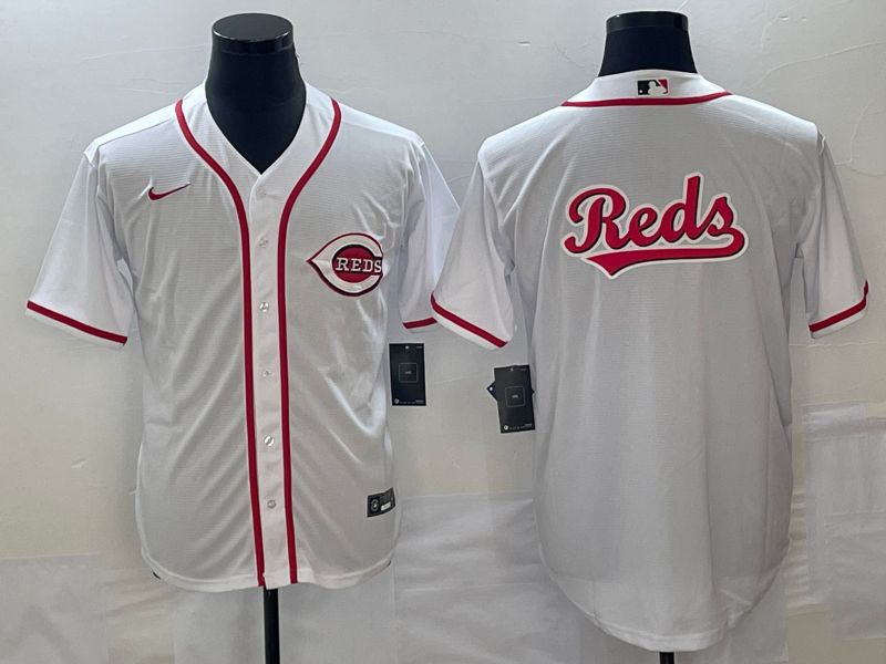 Men's Cincinnati Reds White Home Replica Jersey