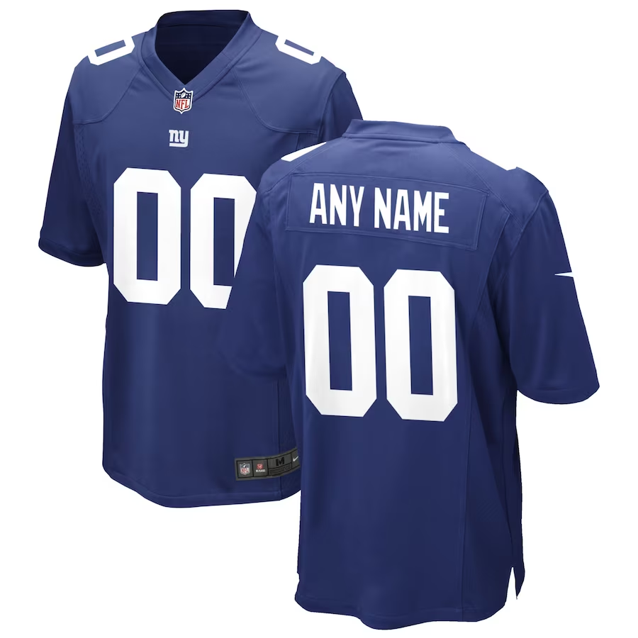 Custom New York Giants Royal Game Jersey