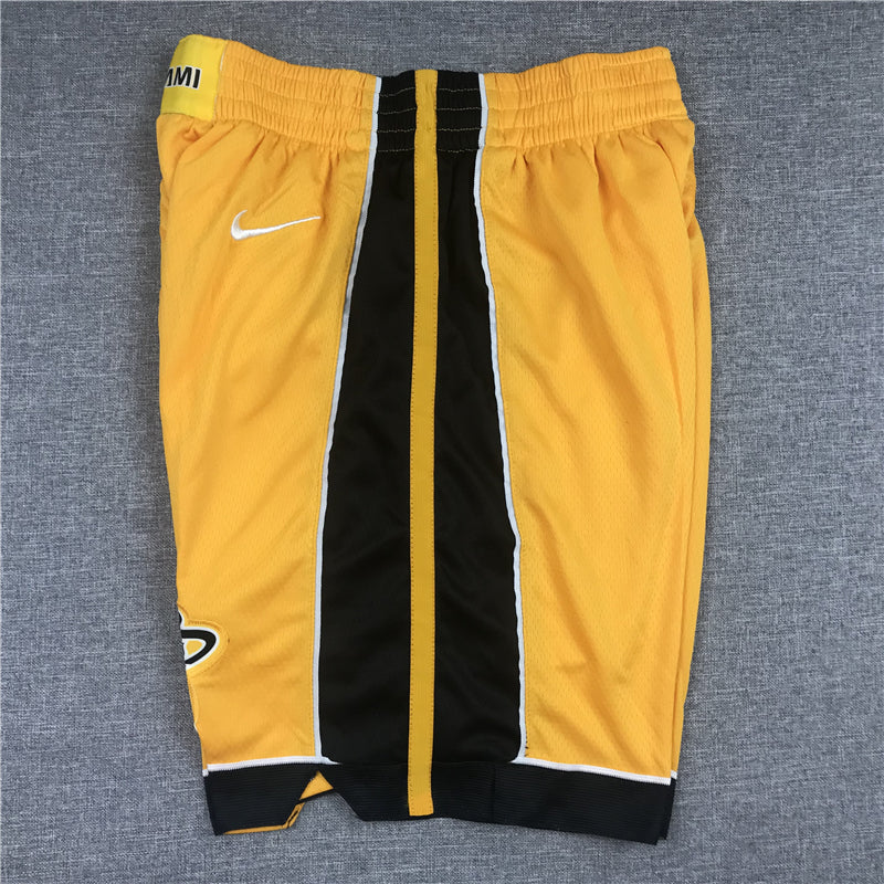 Men's Miami Heat Yellow 2020/21 Earned Edition Basketball Shorts