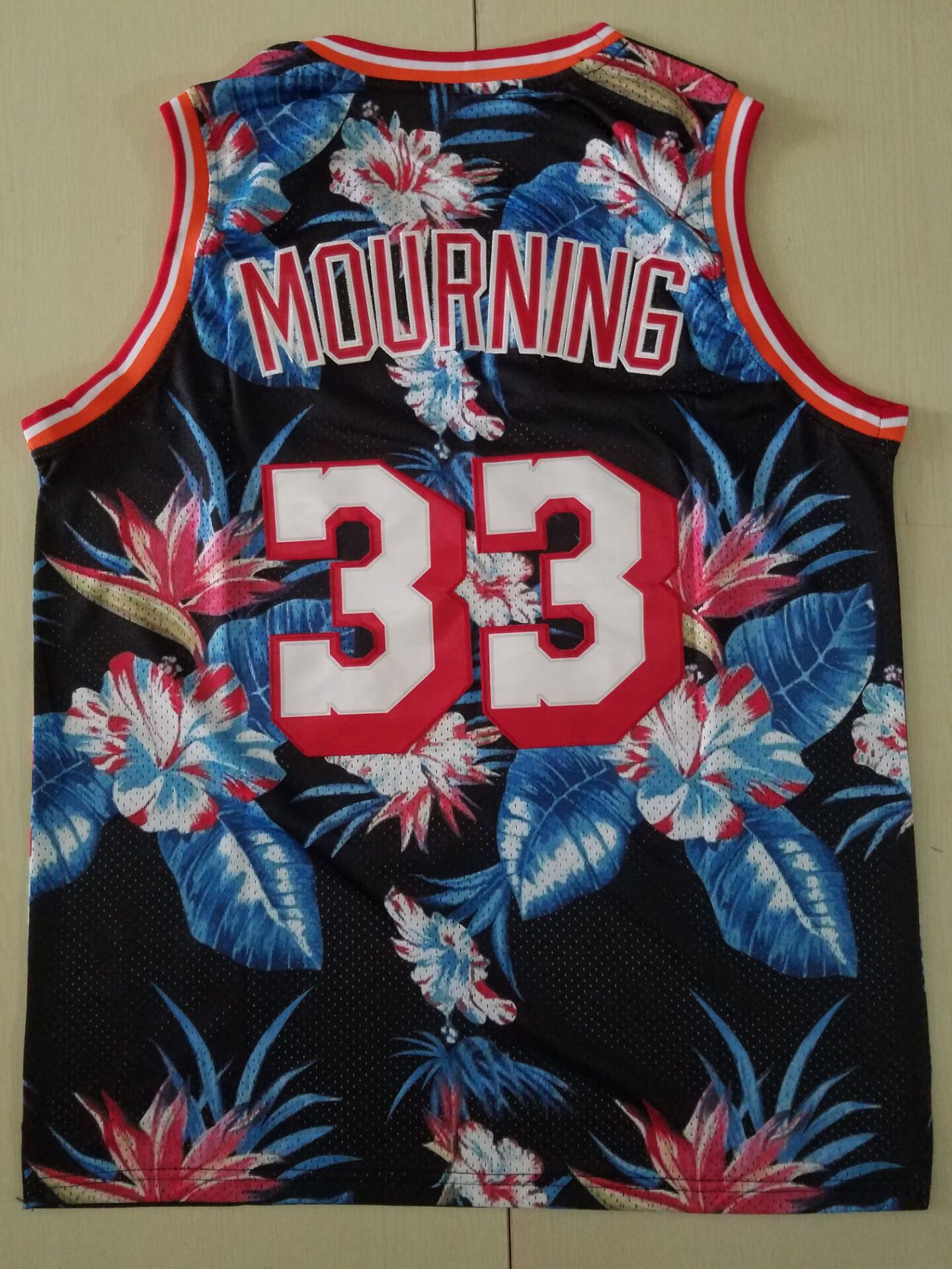 Men's Miami Heat Alonzo Mourning 1996-97 Hardwood Classics Swingman Jersey