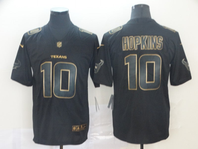 Men's Houston Texans DeAndre Hopkins #10 Black Player Game Jersey