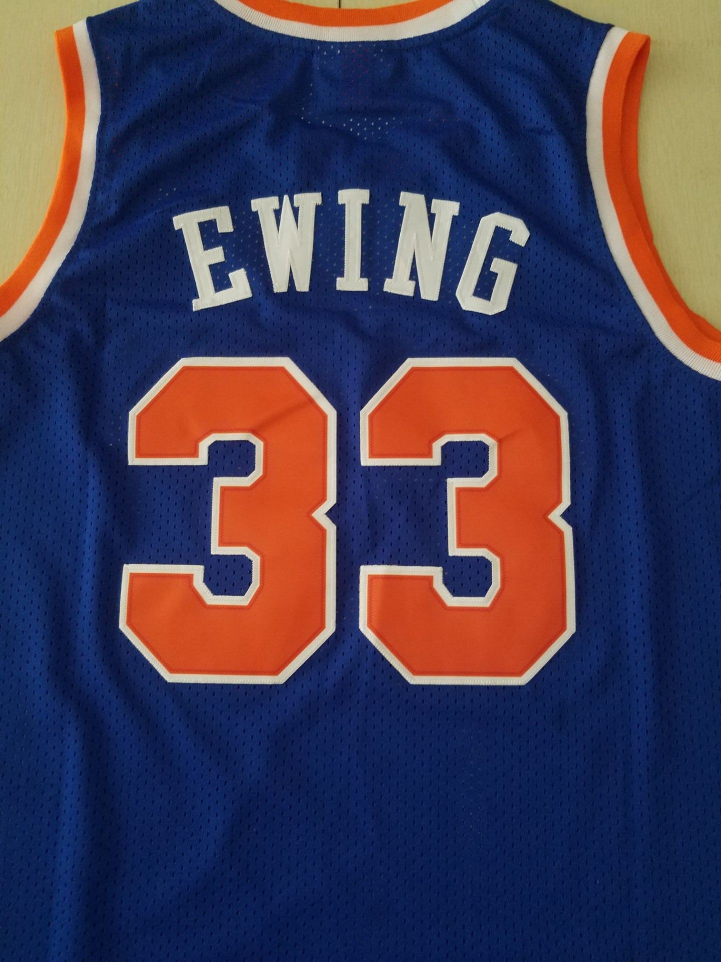 Men's New York Knicks Patrick Ewing 1991-92 Hardwood Classics Player Jersey