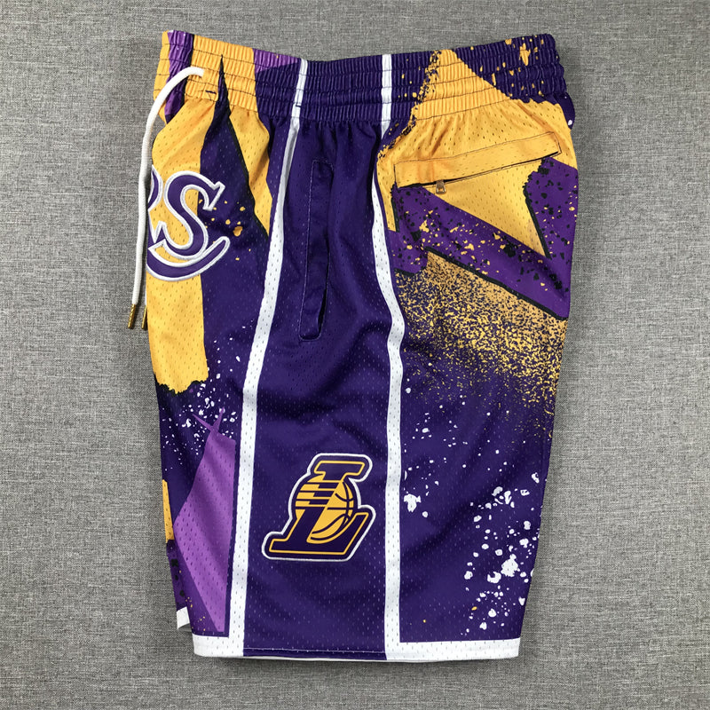 Men's Los Angeles Lakers Purple Swingman Pocket Shorts