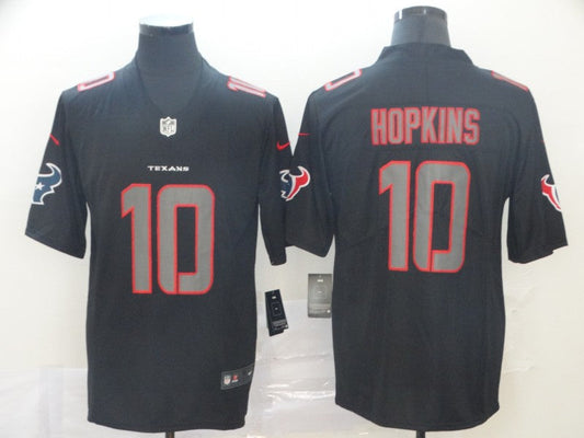 Men's Houston Texans DeAndre Hopkins #10 Black Game Player Jersey