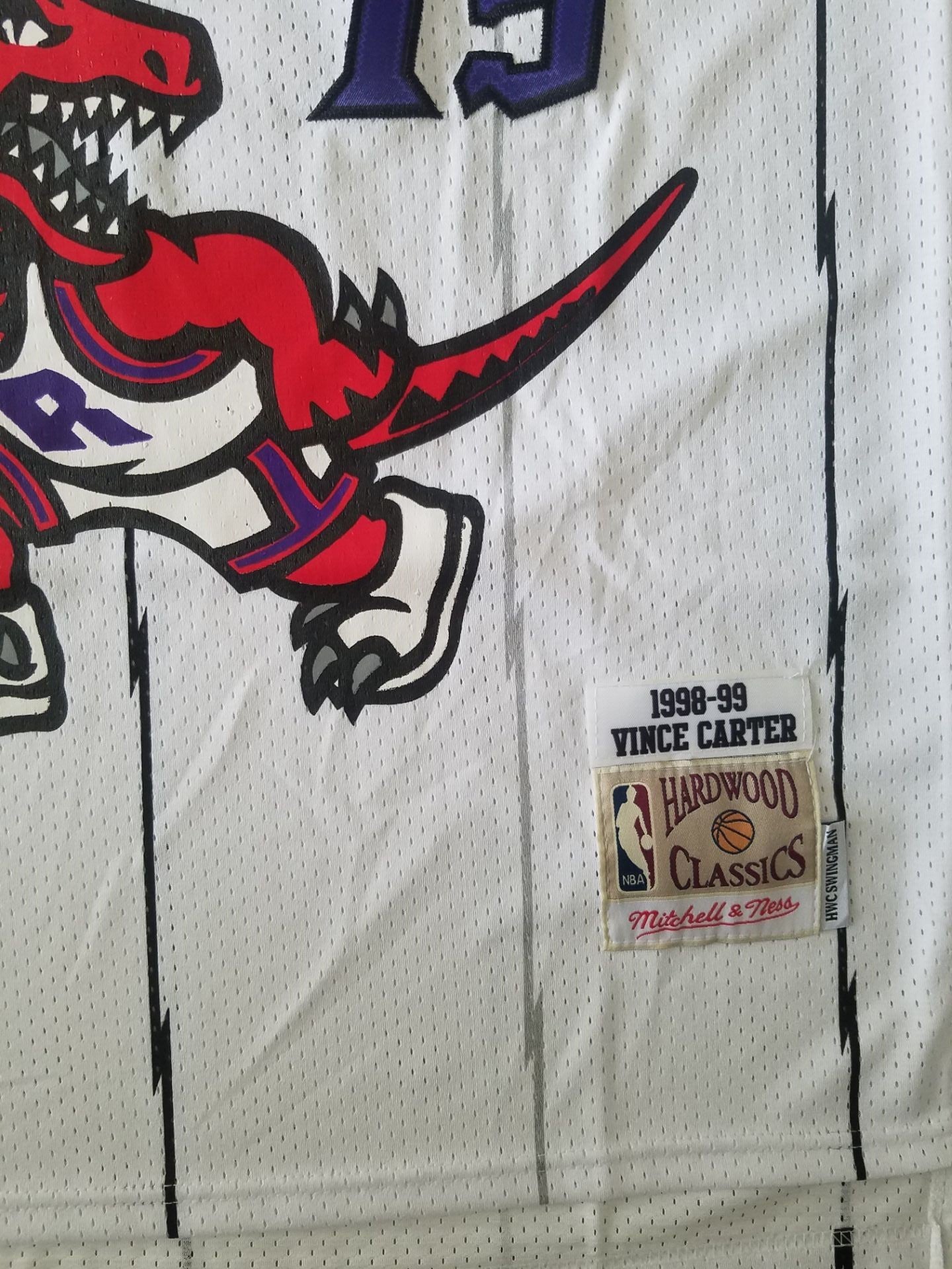 Men's Toronto Raptors Vince Carter Mitchell & Ness White Classics Jersey