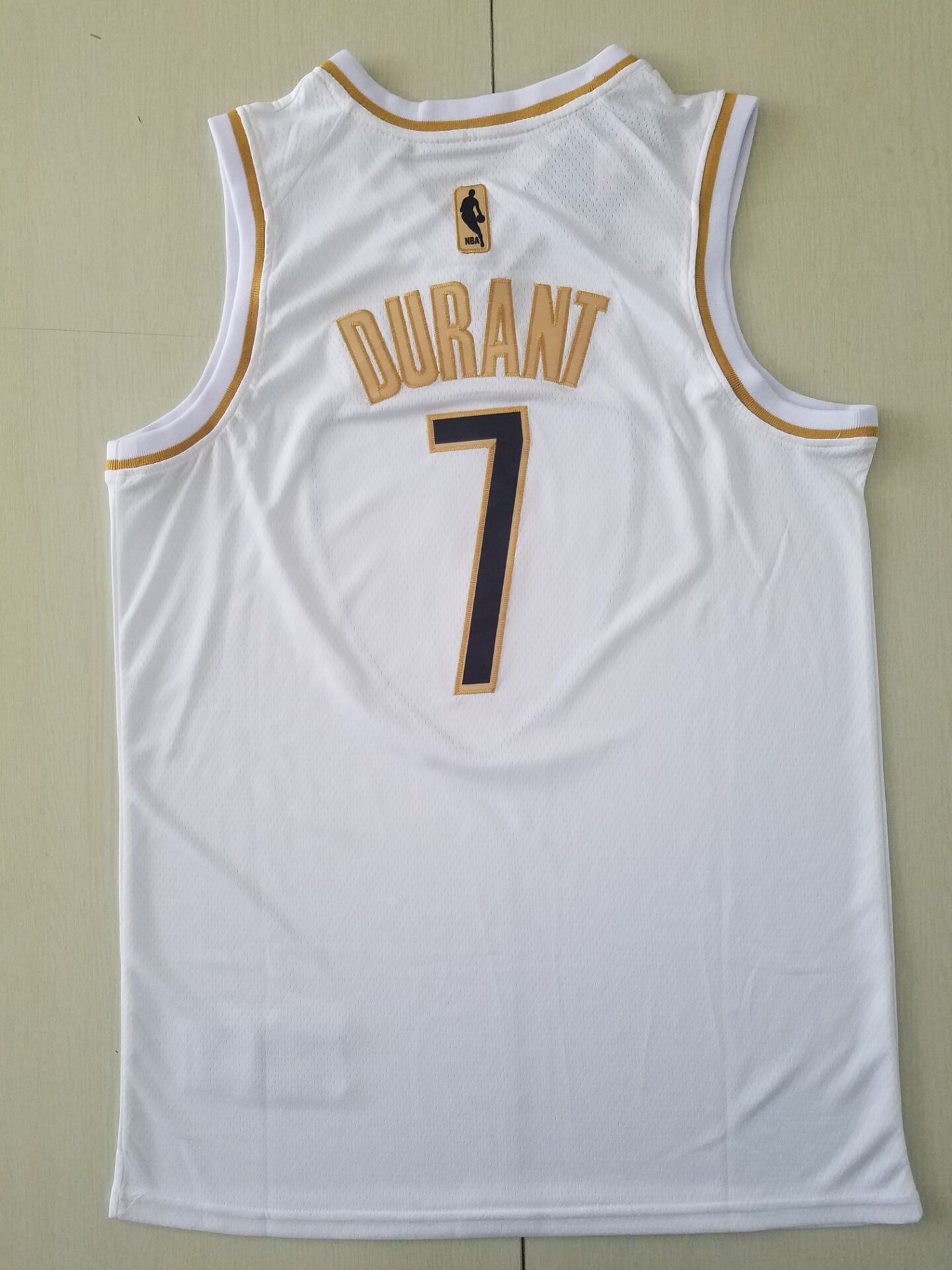 Men's Brooklyn Nets Kevin Durant #7 White Swingman Player Jersey