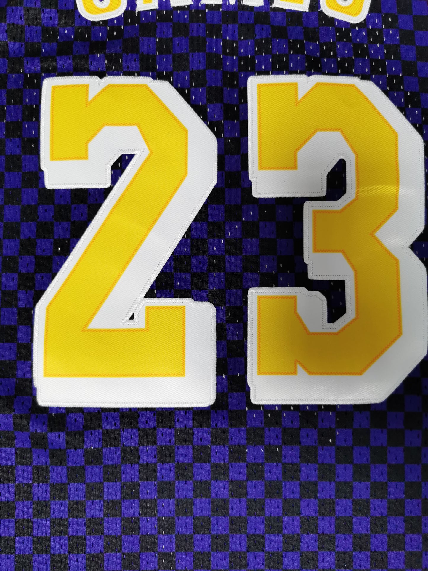 Men's Los Angeles Lakers LeBron James #23 NBA Retro Purple Swingman Jersey